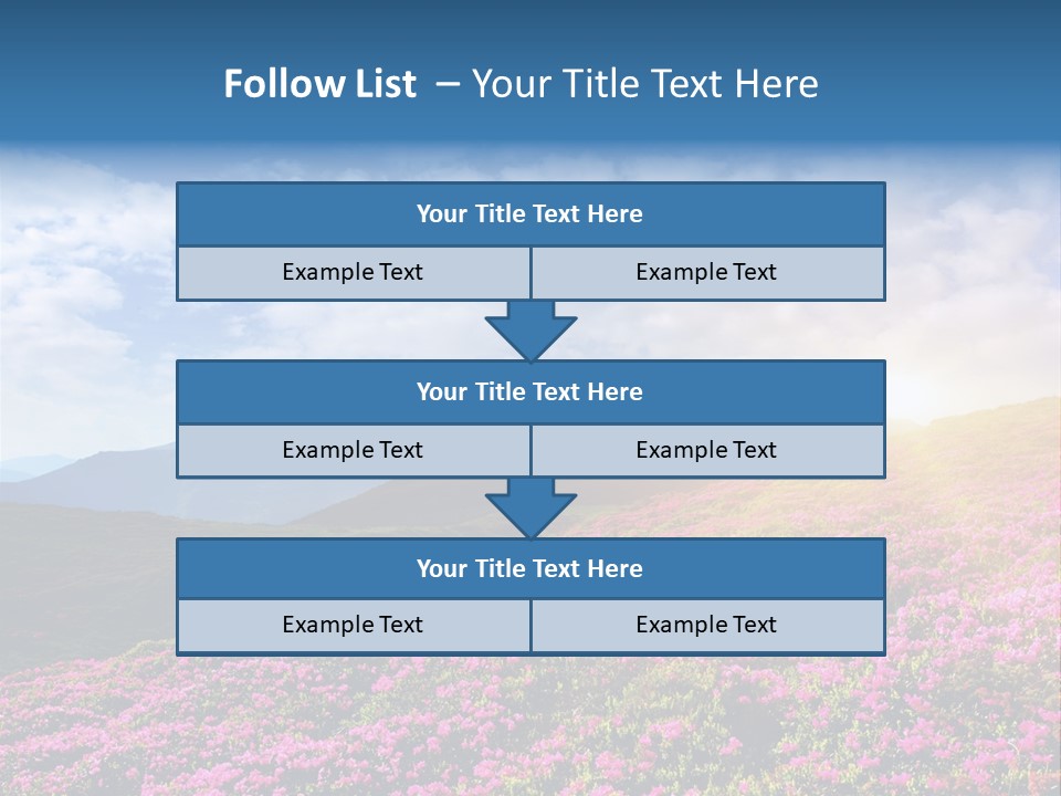 Travel Bloom Beautiful PowerPoint Template