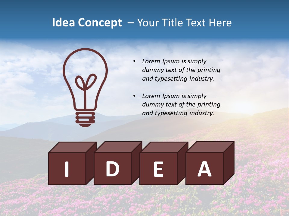 Travel Bloom Beautiful PowerPoint Template