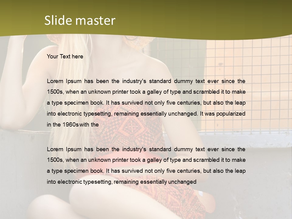 Trailer Ca Ual Face PowerPoint Template