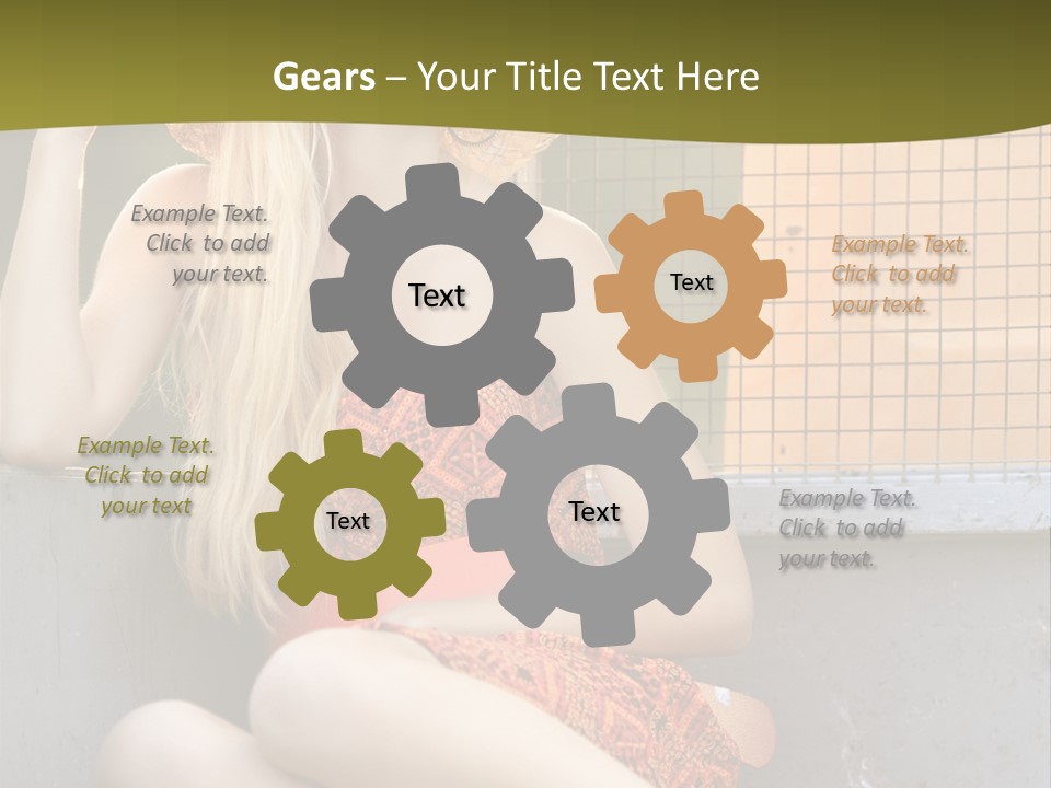 Trailer Ca Ual Face PowerPoint Template