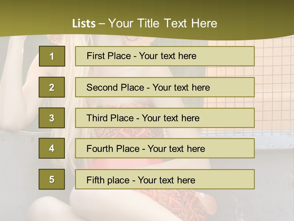 Trailer Ca Ual Face PowerPoint Template