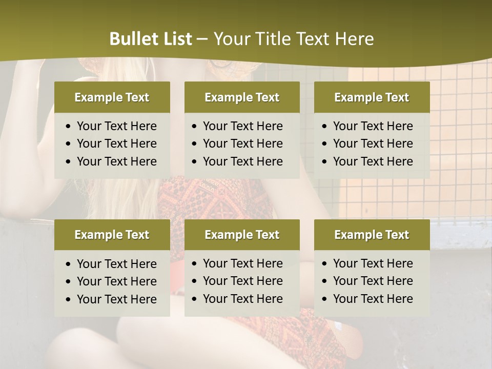 Trailer Ca Ual Face PowerPoint Template