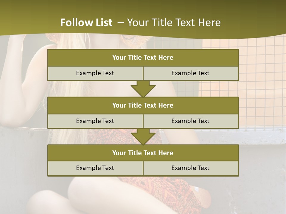 Trailer Ca Ual Face PowerPoint Template