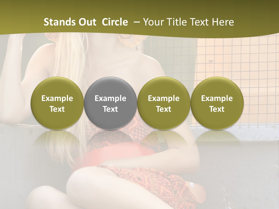 Trailer Ca Ual Face PowerPoint Template