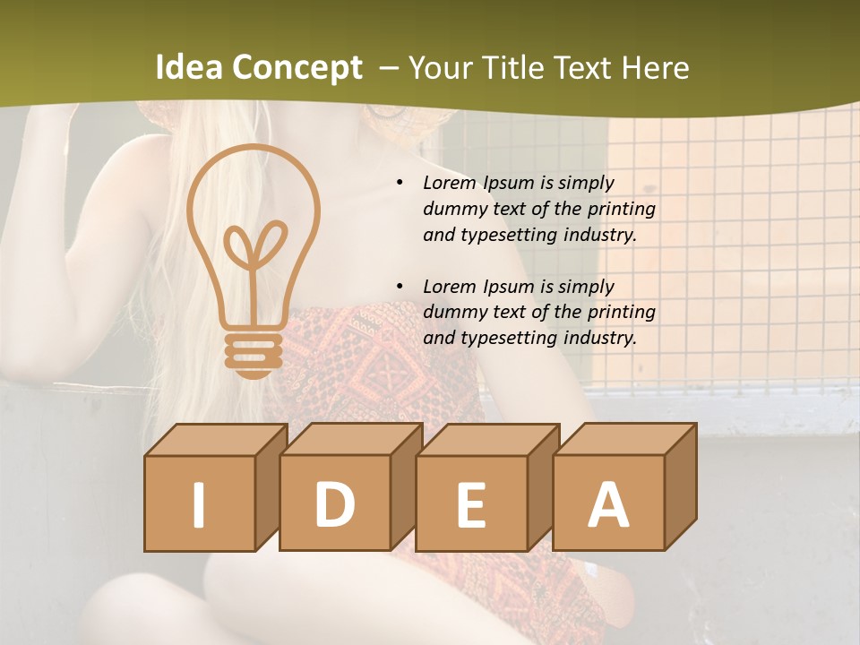 Trailer Ca Ual Face PowerPoint Template