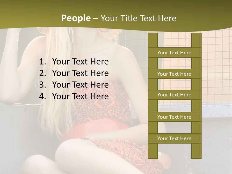 Trailer Ca Ual Face PowerPoint Template