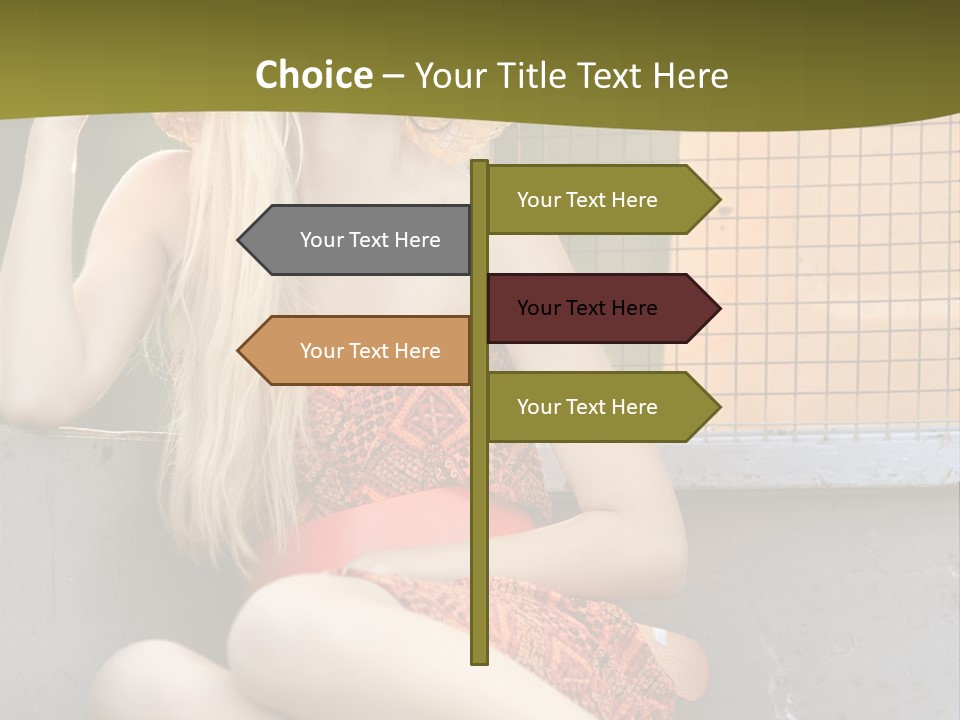 Trailer Ca Ual Face PowerPoint Template