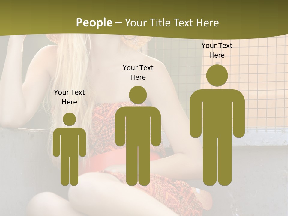 Trailer Ca Ual Face PowerPoint Template