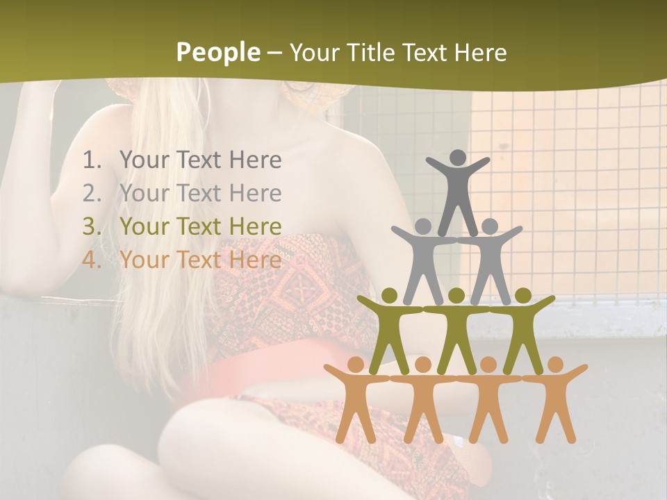 Trailer Ca Ual Face PowerPoint Template