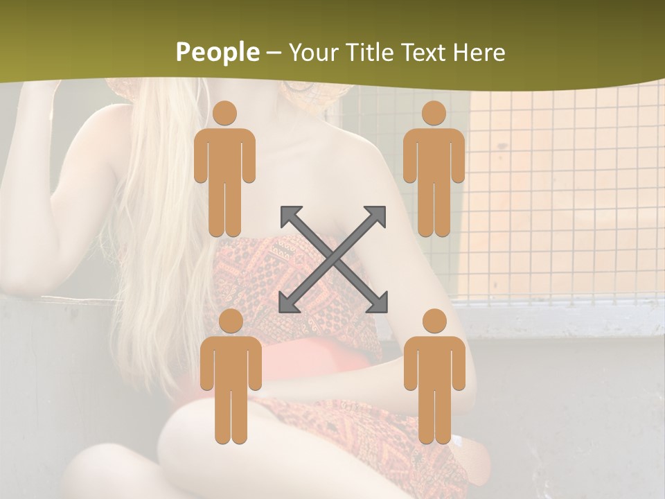 Trailer Ca Ual Face PowerPoint Template