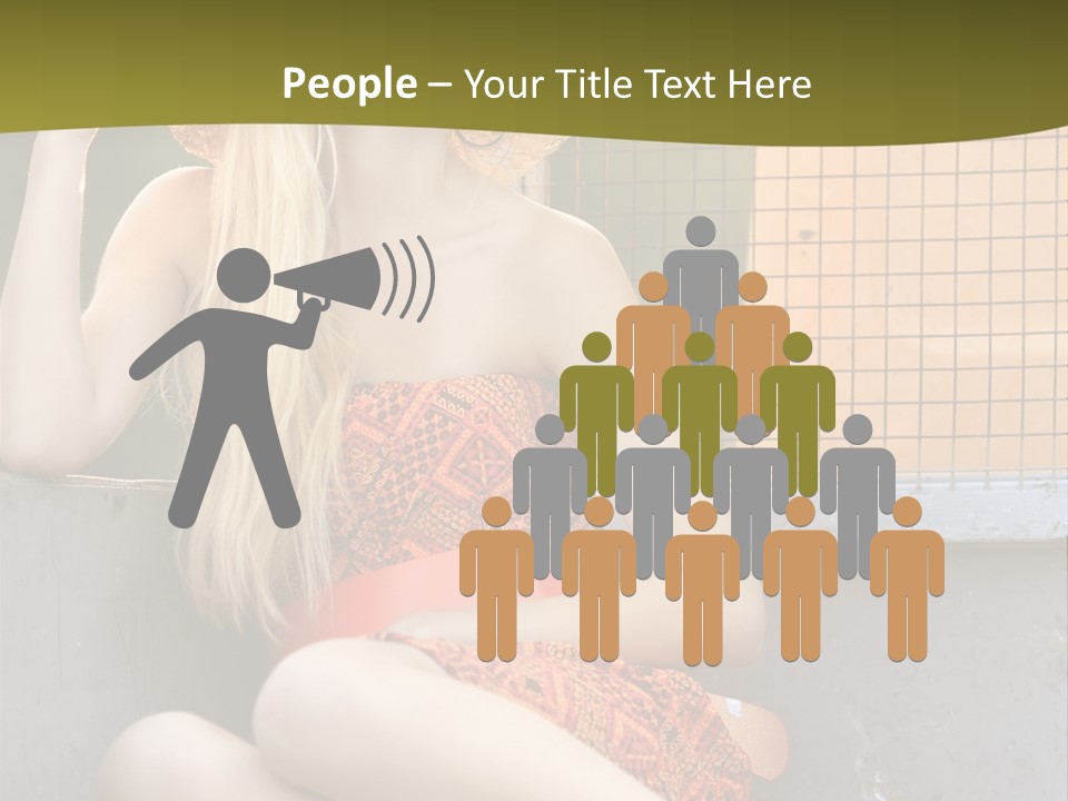 Trailer Ca Ual Face PowerPoint Template