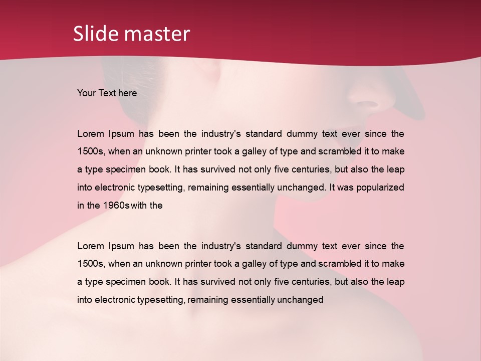 Model Attractive White PowerPoint Template