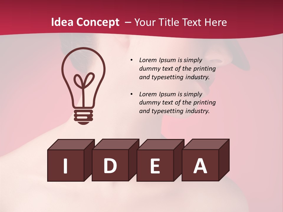 Model Attractive White PowerPoint Template