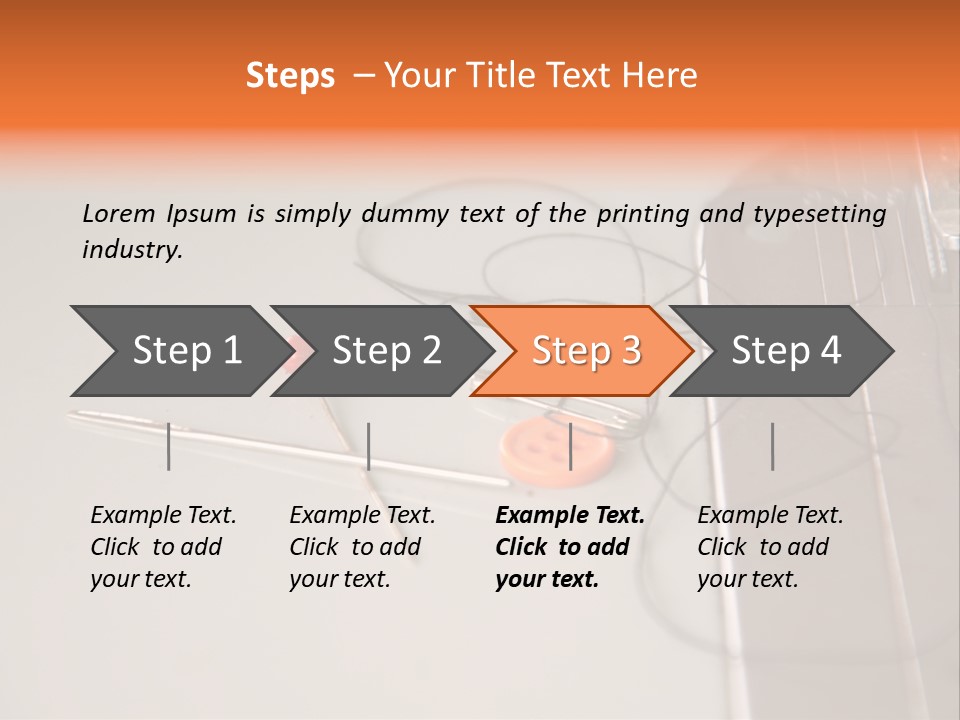 Fabric Sewing Textile PowerPoint Template