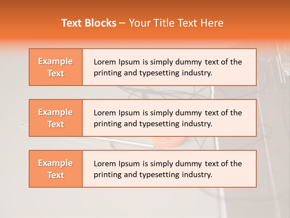 Fabric Sewing Textile PowerPoint Template