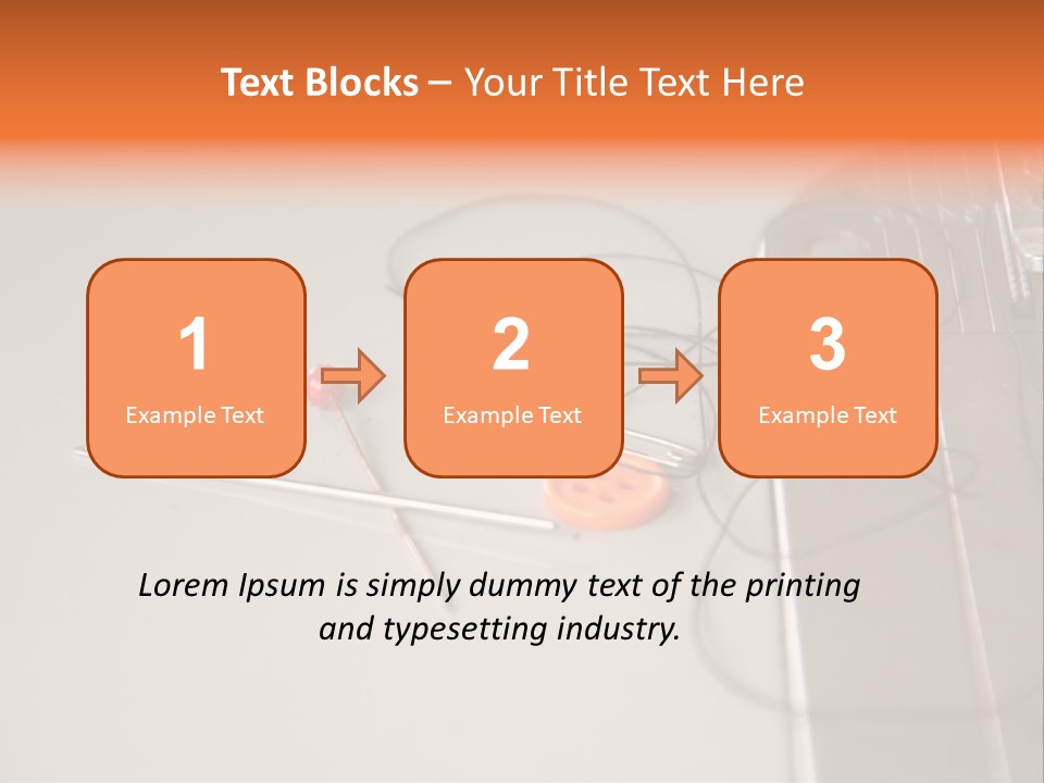 Fabric Sewing Textile PowerPoint Template