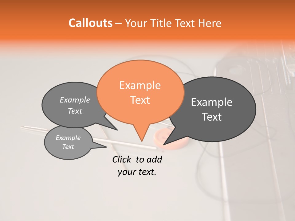 Fabric Sewing Textile PowerPoint Template