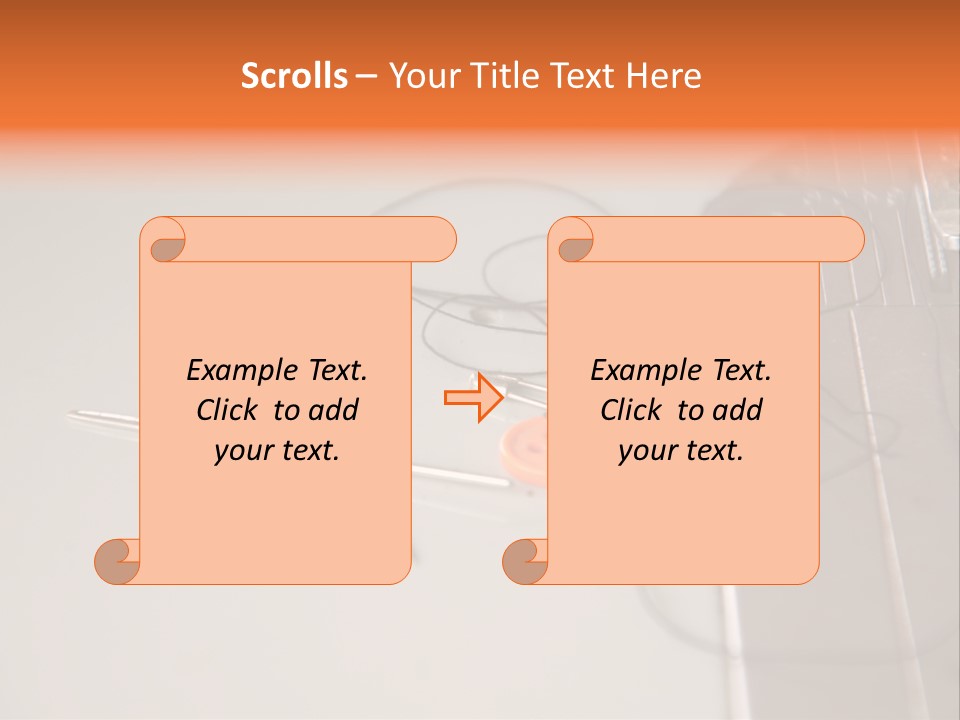 Fabric Sewing Textile PowerPoint Template