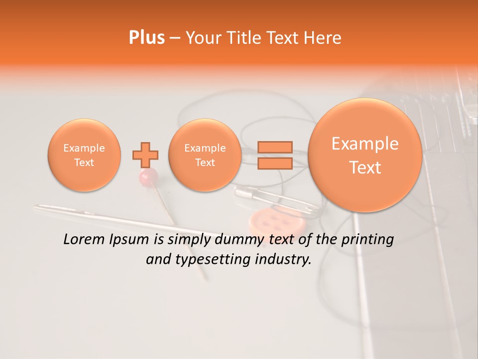 Fabric Sewing Textile PowerPoint Template