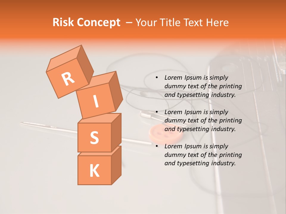 Fabric Sewing Textile PowerPoint Template