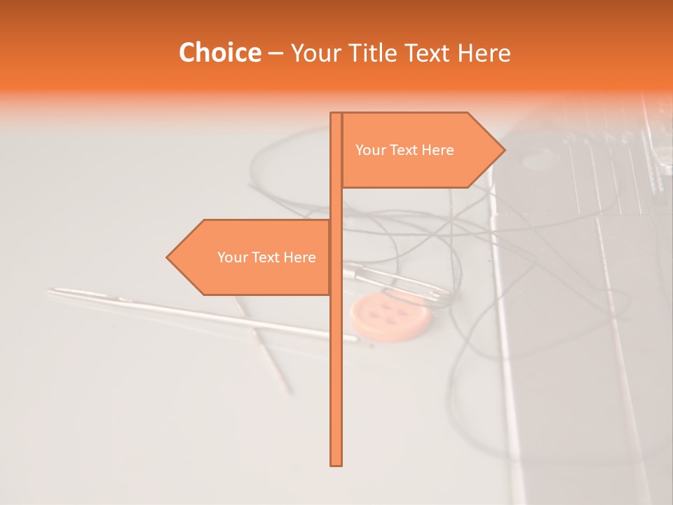 Fabric Sewing Textile PowerPoint Template