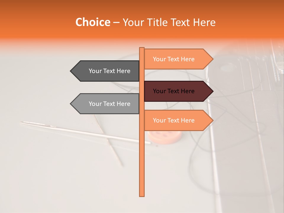 Fabric Sewing Textile PowerPoint Template