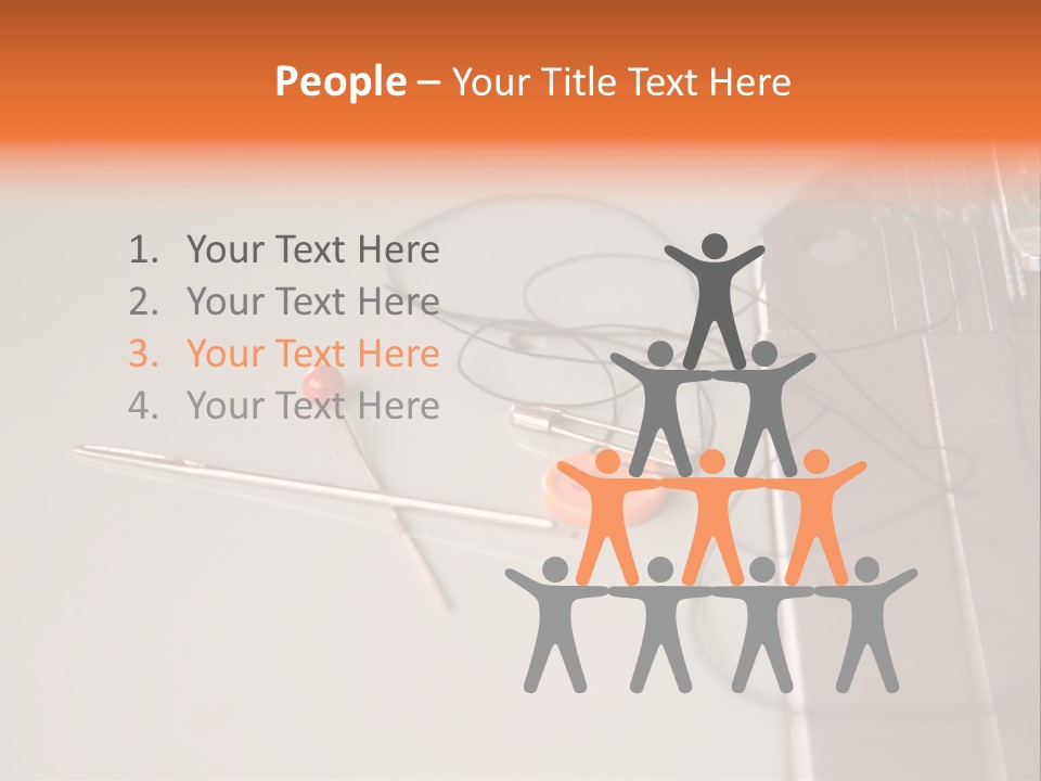 Fabric Sewing Textile PowerPoint Template