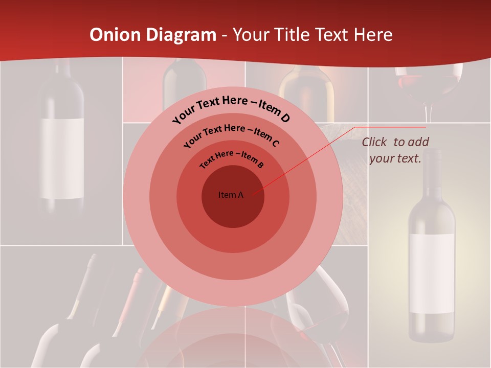 Wineglass Wood Bottle PowerPoint Template