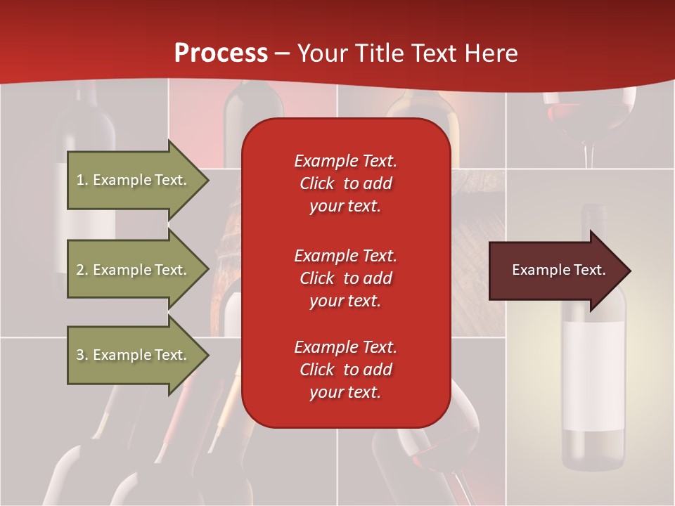 Wineglass Wood Bottle PowerPoint Template