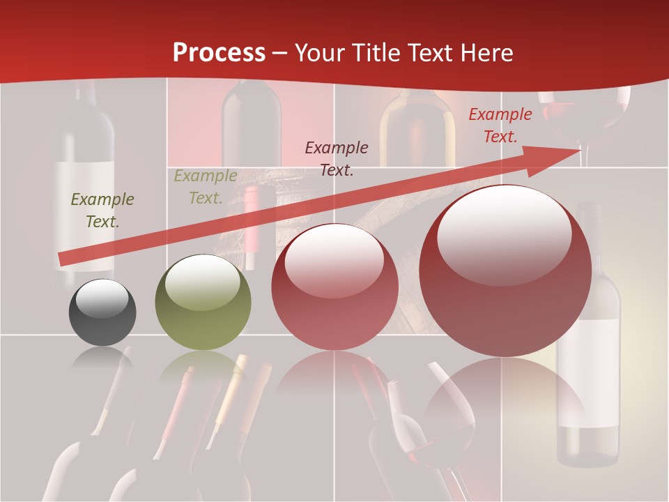 Wineglass Wood Bottle PowerPoint Template