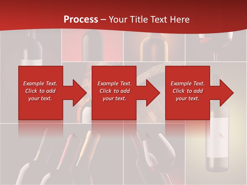 Wineglass Wood Bottle PowerPoint Template