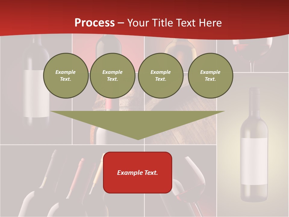 Wineglass Wood Bottle PowerPoint Template