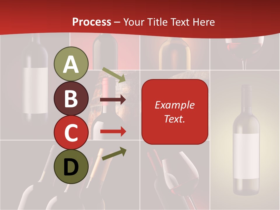 Wineglass Wood Bottle PowerPoint Template