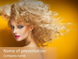 Portrait Motion Caucasian PowerPoint Template