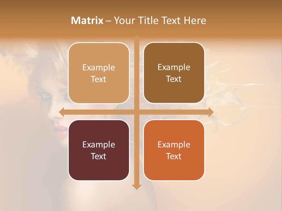 Portrait Motion Caucasian PowerPoint Template