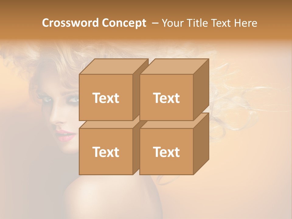 Portrait Motion Caucasian PowerPoint Template