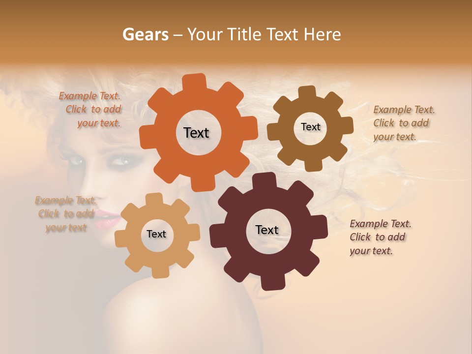 Portrait Motion Caucasian PowerPoint Template