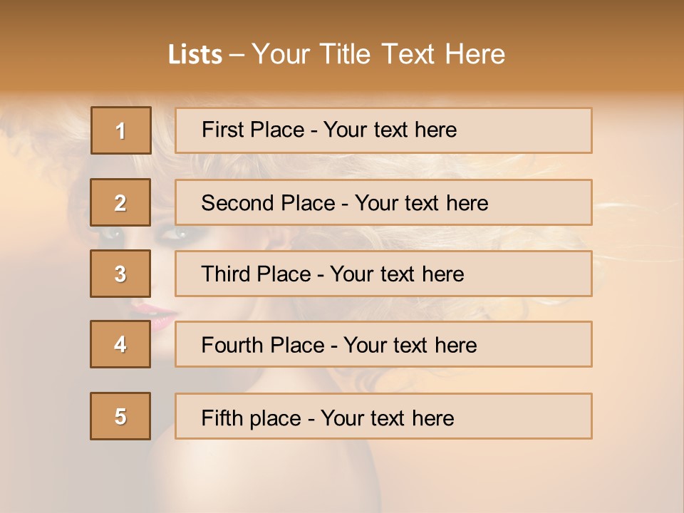 Portrait Motion Caucasian PowerPoint Template