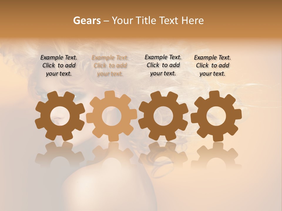 Portrait Motion Caucasian PowerPoint Template