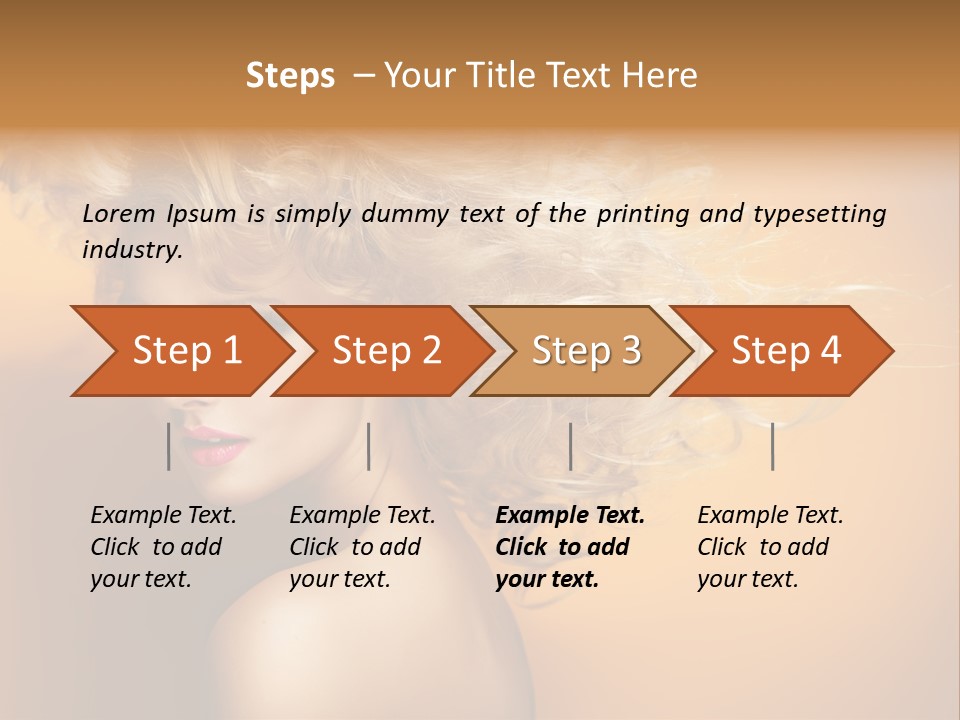 Portrait Motion Caucasian PowerPoint Template