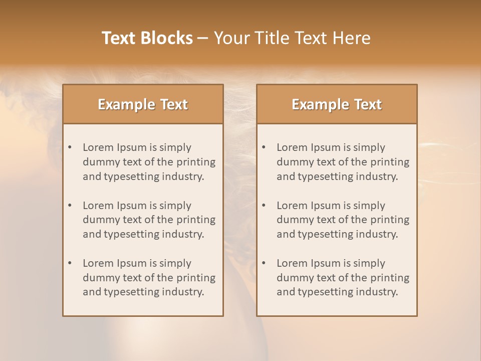 Portrait Motion Caucasian PowerPoint Template