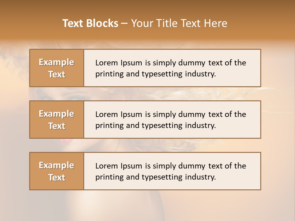 Portrait Motion Caucasian PowerPoint Template