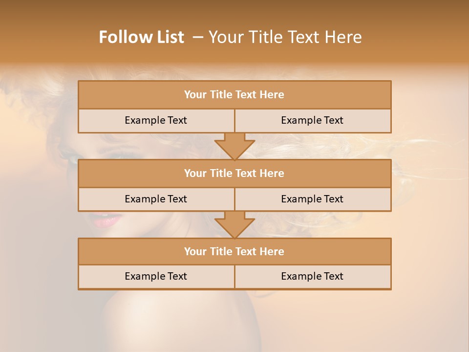 Portrait Motion Caucasian PowerPoint Template