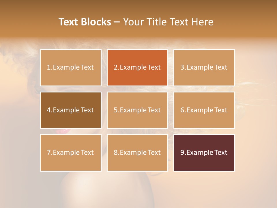 Portrait Motion Caucasian PowerPoint Template