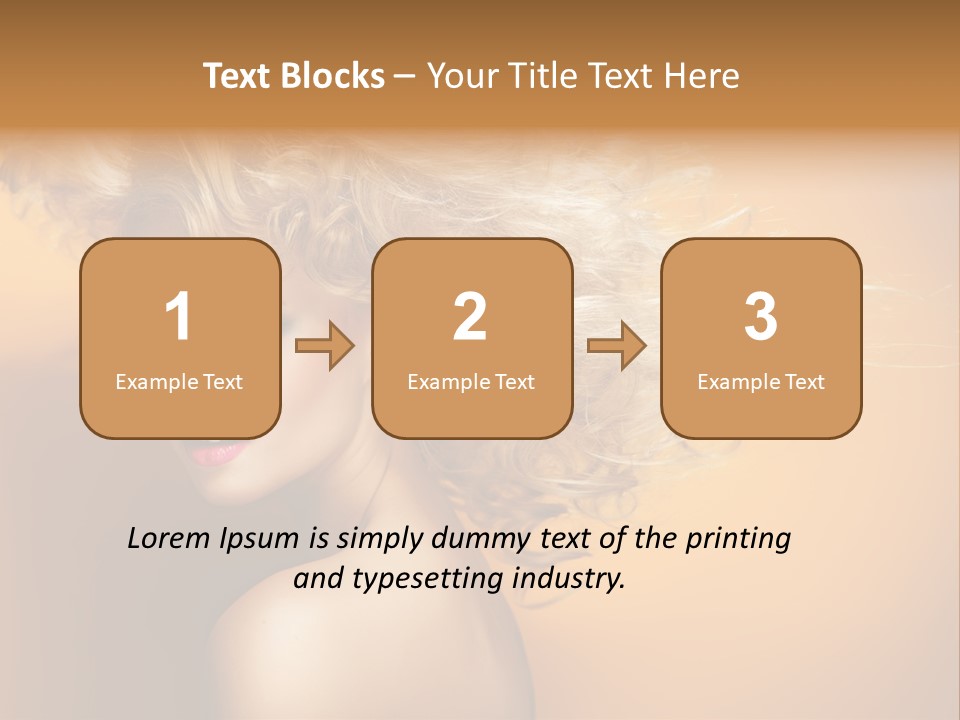 Portrait Motion Caucasian PowerPoint Template