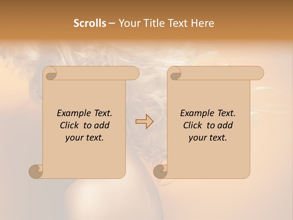 Portrait Motion Caucasian PowerPoint Template
