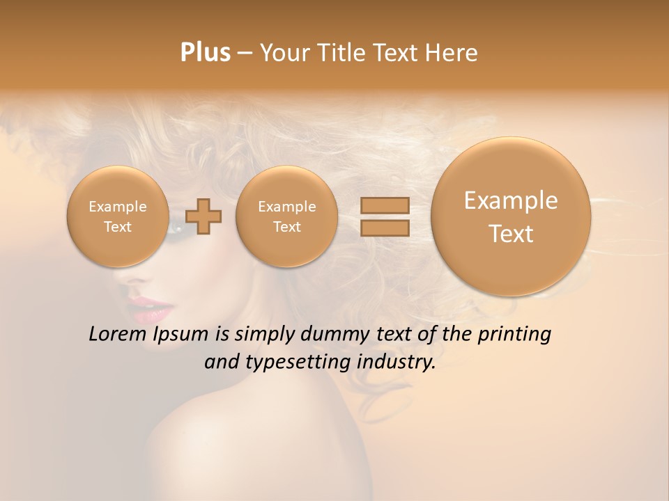 Portrait Motion Caucasian PowerPoint Template