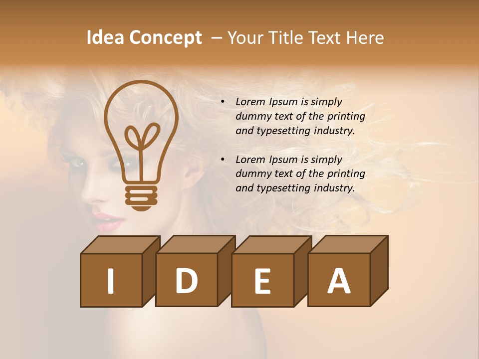 Portrait Motion Caucasian PowerPoint Template