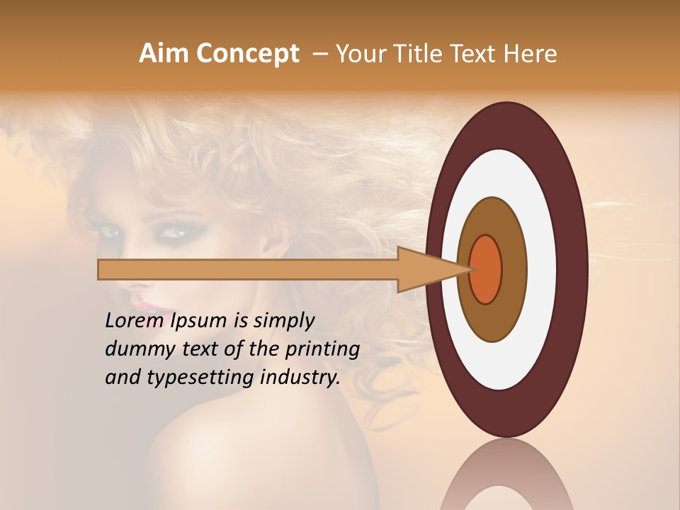 Portrait Motion Caucasian PowerPoint Template