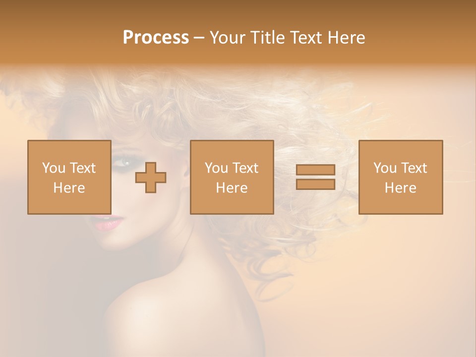 Portrait Motion Caucasian PowerPoint Template